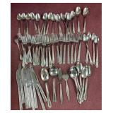 (65) Assorted pieces of flatware