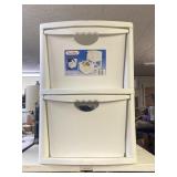Sterilite 2 Bin Storage System with removable