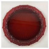 Vintage Avon Cape Cod Ruby Red Glass Dinner Plate