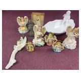 Assorted Angel figurines, Cherub bowl and Angel