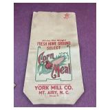 Vintage York Mill Co. Mt Airy, NC Corn Meal bag.
