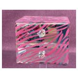 Allure Pink and Zebra stripe jewelry box