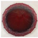 Vintage Avon Cape Cod Ruby Red Glass Dinner Plate