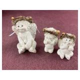 (3) Dreamsicle Baby Cherubs, signed