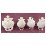 (4) Vintage Margaret Furlong Snowflake Angel