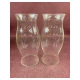 (2) Hurricane Lamp shades