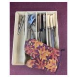 (4) Trays including Nutcrackers, scissors,