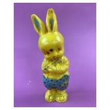 Vintage 1950's Hard Plastic 7.5' Easter Rabbit