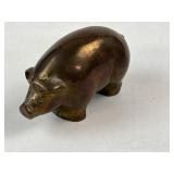 Vintage Small Brass Pig Figurine