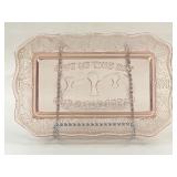 Indiana Peach Pink Tiara Glass The Last Supper