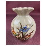 Vintage MCM Japanese Hand Painted crackle pottery