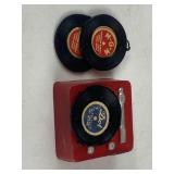 Mini Record Player with records, Made in Hong