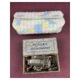Rotary Attachments and Cross Stitch pouch