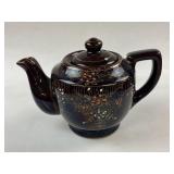 Vintage Japanese Brown Porcelain Teapot