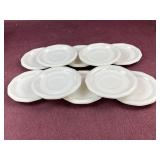 (10) Pfaltzgraff Heritage White Saucers