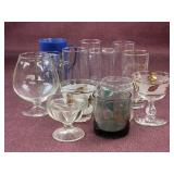 Assorted Glasses and stemware