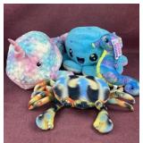 (4) assorted stuffed animals