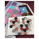Assorted Quilt pieces, all are quilted, see all