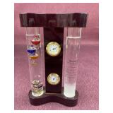 Analog weather station with Galileo thermometer