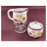 Asia Master Group Ceramic Ivory Tulips Floral