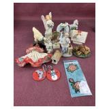 Assorted items including figurines and more