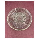 Indiana Glass Lotus Blossom Clear 5 Part Relish