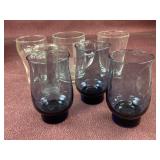 (7) Assorted Glasses and mug including Joe Camel