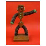 Bottle cap and Wood Folk Art 11 1/2ï¿½