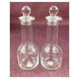 (2) Princess House Heritage Cruets 7 1/2ï¿½