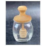 Clear Honey Jar with Dipper