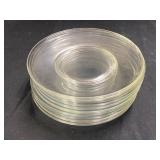 (10) Clear Luncheon plates 8ï¿½