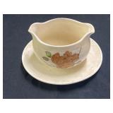 Metlox Poppytrail Woodland Gold Gravy Boat