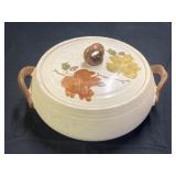 Vintage Metlox Poppytrail Woodland Gold Round
