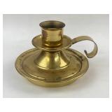 Vintage Copper Craft brass chamberstick candle