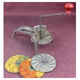 Vintage Mouli Shredder  with Blade  and Handle,
