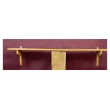 5 1/2ï¿½x43ï¿½ Wooden Wall Mount plate shelf with