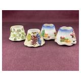 (4) Home Interior Candle Toppers, one has the