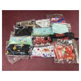 (12) Assorted pattern cloth masks
