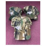 (3) Camo Ballcaps with Home emblem
