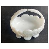 Westmoreland white milk glass dogwood blossom