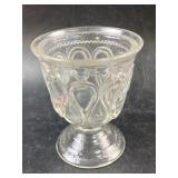 EAPG Ribbon Candy Sugar Bowl No Lid  4.25'd x 5',