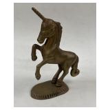 Vintage Brass rearing Unicorn 6 3/4ï¿½