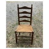 Ladderback Chair with Rush Bottom, has a few dings