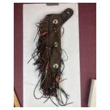 Fringed Leather Machete Sheath