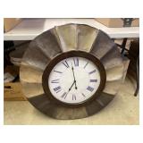 Distressed look wall clock, some of the outer is