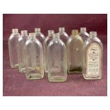 (10) Vintage W. T. Rawleigh Bottles, one has the