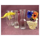 (6) Assorted Vases and planter