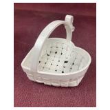 Vintage Heart Basket Valentine Heart Shape Made