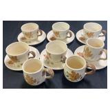 Metlox Poppytrail Woodland Gold Saucers and