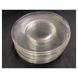 (10) Clear Luncheon plates 8ï¿½